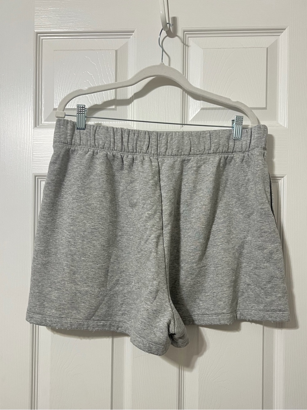 Nuuds Vintage Fleece Gray Oversized Loungewear Sweat Shorts XL - Picture 7 of 8